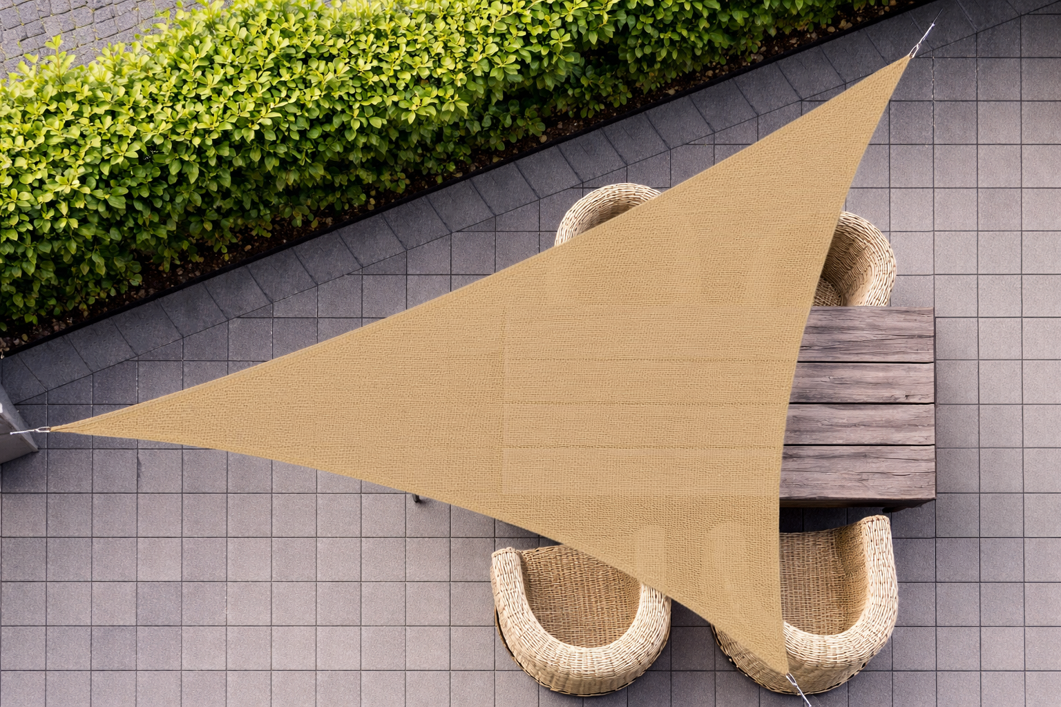 Driehoek 90 graden 3x3x4,2m Sand