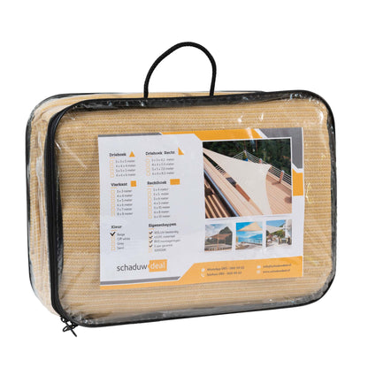 Driehoek 90 graden 6x6x8,5m Beige