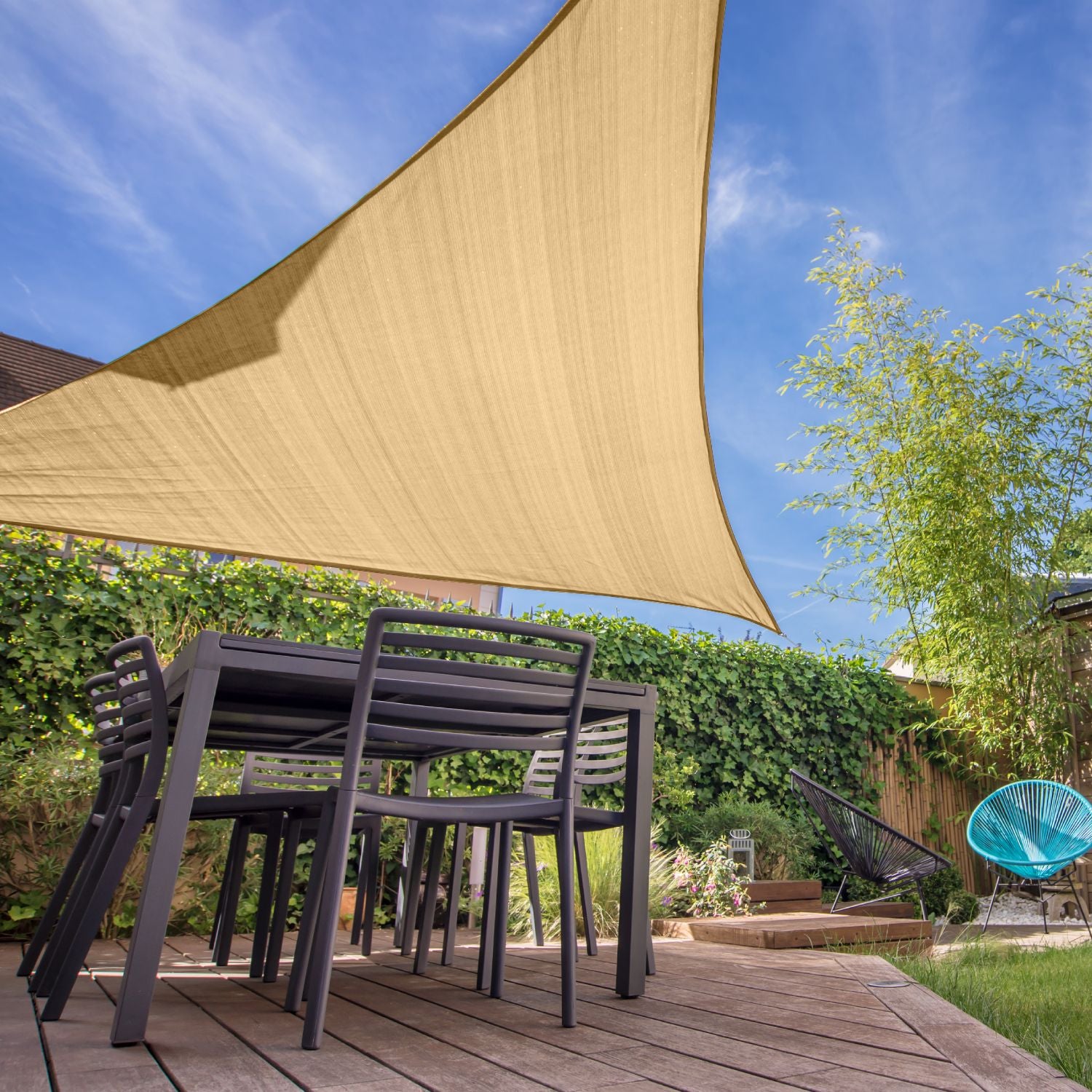 Dreieck 6x6x6m Beige
